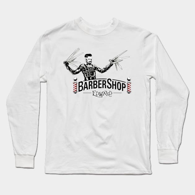 Edward Barber Shop Long Sleeve T-Shirt by HARKO DESIGN